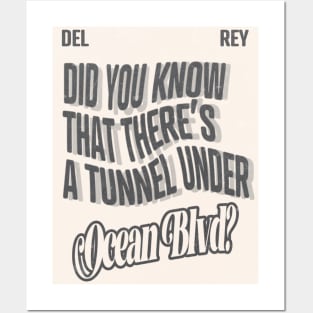 did you know that there's a tunnel under ocean blvd - vintage version Posters and Art